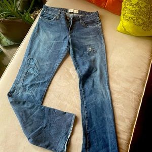PaperDenim&Cloth Vintage Bootleg Distressed Jeans